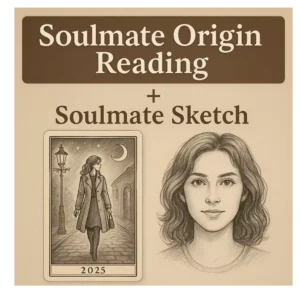 Soulmate Origin Reading™ + Personalized Soulmate Sketch – See When, Where & Who in 2025